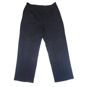 St. John Collection Pants Black Knit Womens Size 8 Pockets Pleated